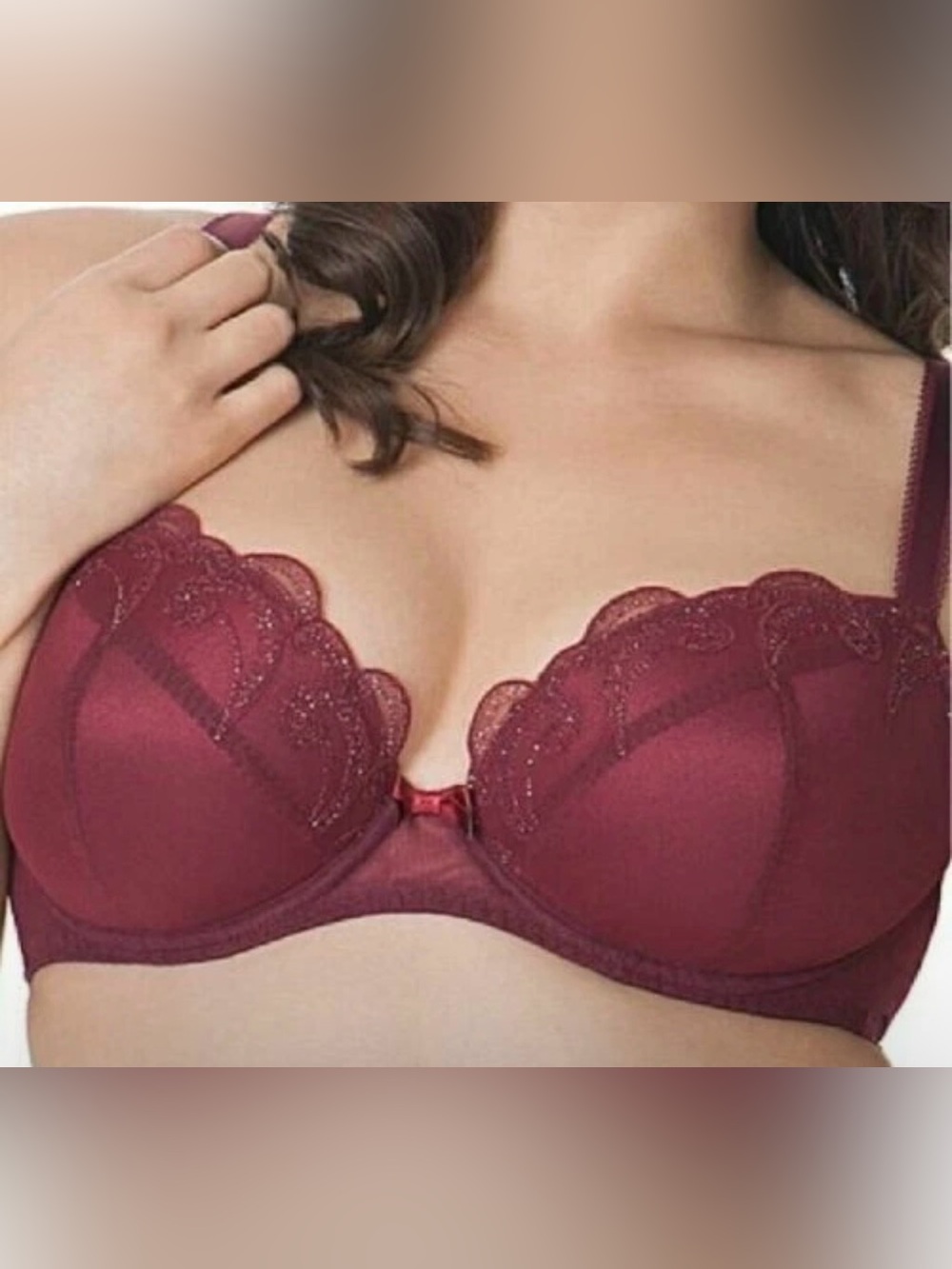 Curvy Kate Kitty Bra Merlot Women’s Sexy Lingerie Lace SG3301 36G Sparkle Thread